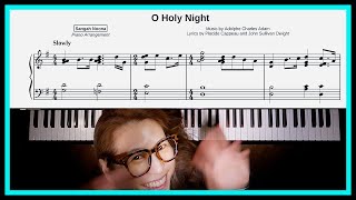 Oh Holy Night  Piano by Sangah Noona with Sheet Music [upl. by Tressia]