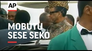 CONGO ZAIRIAN PRESIDENT MOBUTU SESE SEKO VISIT ENDS [upl. by Libove]