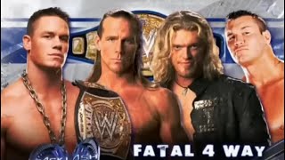 WWE Backlash 2007 Shawn Micheals vs Edge vs Randy Orton vs John Cena wwe backlash2007 [upl. by Womack]