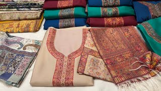 Winter Silk Weaving Jamawar Suits  Shawls amp Stoles  WhatsApp for Orders 917051012285 [upl. by Naujyt573]