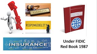 Risks Responsibilities Liabilities Indemnities and Insurances under Red Book FIDIC Part I [upl. by Benildas]