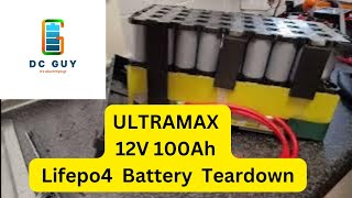 ULTRAMAX 12V Lifepo4 100Ah Capacity Test  Teardown PT2 ultramax lifepo4 battery [upl. by Loriner]