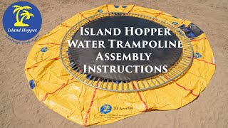 Island Hopper Water Trampoline Assembly Instructions  20ft Acrobat [upl. by Stalk]