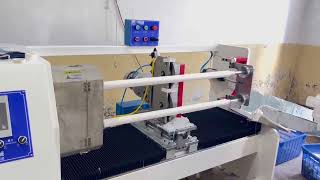 Double shafts tape cutting machine for medicalsurgical adhesive tapestapemachinetapecutter [upl. by Susannah]