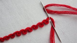 basic hand embroidery tutorial Scroll Stitch [upl. by Jeraldine591]