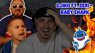 Gjiko ft Zeri  Baby Shark Official Reaction HAHAHAHAH [upl. by Airdnaxila264]