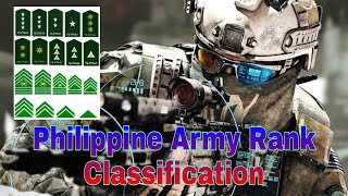 Philippine Army Rank Classification [upl. by Kolivas]