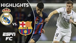 🚨 ELECTRIC EL CLASICO 🚨 Real Madrid vs Barcelona  Spanish Super Cup Highlights  ESPN FC [upl. by Roskes]