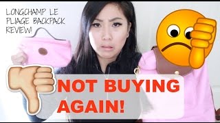 NEVER BUYING LONGCHAMP AGAIN  Longchamp Le Pliage Backpack Review [upl. by Hazem]