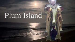 Plum Island Striper Fishing  Full Moon [upl. by Kariotta454]