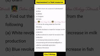 Improvement in food resources  Class 9 Science  Science NCERT class 9  Biology class 9 shorts [upl. by Mannes]