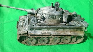 Academy 135 Tiger 1 Early  Wittmanns quotFirstquot Tiger 431 part 3 [upl. by Arhas]