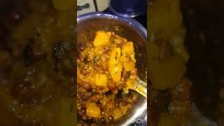 Alu chana 🍛Curry with chapathi 😋meku estama E combination pls frnds subscribe chayara pls 😎😎❤✌🏻 [upl. by Moraj]