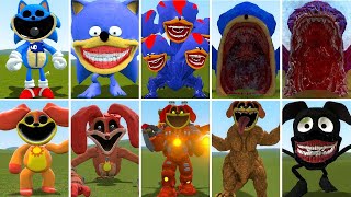 EVOLUTION OF ALL NEW SONIC AND DOGDAY SMILING CRITTERS POPPY PLAYTIME CHAPTER 3 In Garrys Mod [upl. by Agnimod]