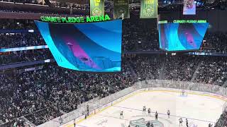 Eeli Tolvanen Goal Kraken Home Opener vs Blues 10824 Climate Pledge Arena Seattle Washington [upl. by Niryt]