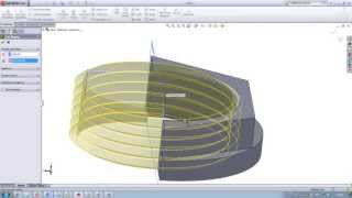 How to make a internally threaded nut  Cómo hacer una tuerca con rosca interna In SolidWorks [upl. by Ellesor]