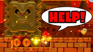 Super Mario Maker 2 🔧 Thwomp Palace v3 🔧 Ginger2 [upl. by Adekam]