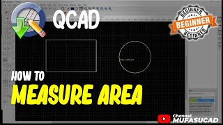 QCAD How To Measure Area [upl. by Giffer]