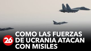 GUERRA RUSIAUCRANIA  Así atacan los aviones ucranianos con misiles a las fuerzas rusas [upl. by Aicat]