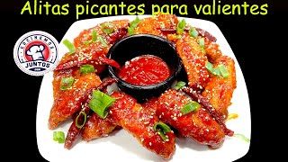 La receta más fácil de ALITAS PICANTES 🌶️ [upl. by Allista]