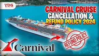 Carnival Cruise Cancellation amp Refund Policy carnival carnivalcruiselines [upl. by Arlana]