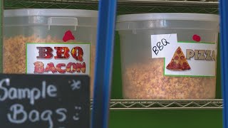 Indy popcorn shop offers discount on 100 flavors for National Popcorn Day [upl. by Ranna]