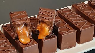 Chocolate com amendoim e caramelo Receita incrivelmente deliciosa e fácil de fazer [upl. by Hamlani]