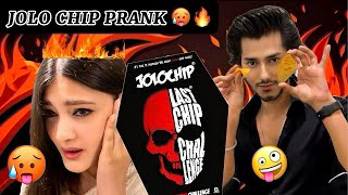 Jolo Chip Prank On Heena  World’s Hottest Chips🔥  Sarfaraz Ansari [upl. by Walliw]