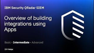 QRadar Overview of building integrations using Apps [upl. by Semela273]