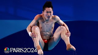 Chinas excellence on display in mens 3m springboard semifinal  Paris Olympics  NBC Sports [upl. by Aleacin]