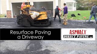 How to pave a driveway w Asphalt by Asphalt Direct Paving [upl. by Griffith]