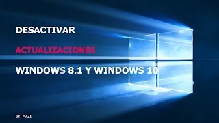 Como Desactivar Actualizaciones Automaticas de Windows 8 y 10 [upl. by Asylla]