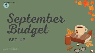 September Budget Set Up  Every Dollar  Back to Work  2024 [upl. by Orton]