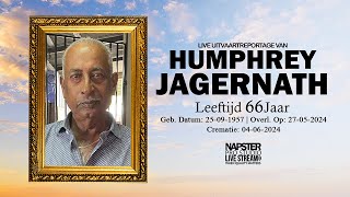 Uitvaart van Dhr Humphrey Jagernath  Live Stream  NAPSTER PRO STUDIO [upl. by Eidnim164]