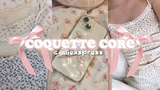 Обзор одежды и аксессуаров в стиле COQUETTE CORE с aliexpress 🎀 [upl. by Sylado539]