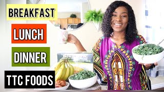 NIGERIAN FERTILITY FOODS Breakfast Lunch Dinner WHAT I EAT IN A DAY WHEN TTC  Supplements [upl. by Solenne]