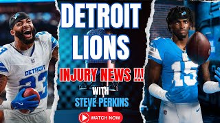 Detroit Lions Injury Alert Is a ROOKIE Ready to Shine [upl. by Enifesoj]