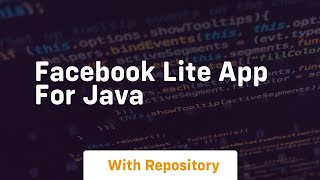 facebook lite app for java [upl. by Cartwright654]