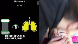 Little Anne QCPR Test mit der Instructor App [upl. by Enorej]