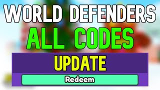 New WORLD DEFENDERS Codes  Roblox WORLD DEFENDERS Codes January 2024 [upl. by Demetrius]