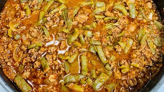 Carne molida de res con nopales deliciosa receta [upl. by Clerc621]