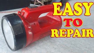 Rechargeable Torch Repair  China Led Torch Repair In Hindi [upl. by Ulah]