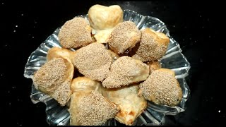 HOW TO MAKE DATE TURNOVERS DATE FILLED PUFF PASTRY  Afghan sweets [upl. by Anniken]