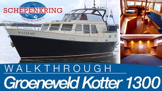 Groeneveld Kotter 1300 for sale  Yacht Walkthrough   Schepenkring Lelystad  4K [upl. by Lebna]