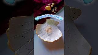 DIY Seashell Trinket Dish 🩵✨️art useful shorts [upl. by Zonnya]