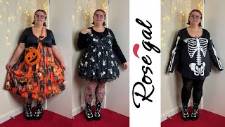 Plus Size Fashion Gothic Clothing Tryon Haul  Rosegal [upl. by Fields]