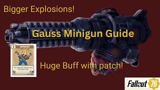 Gauss Minigun Guide Mass Explosions  Fallout 76 [upl. by Saba]