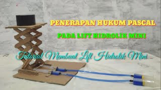 HOW TO MAKE HYDRAULIC POWERED LIFT MACHINE FROM CARDBOARDCARA MEMBUAT LIFT HIDROLIK SEDERHANA [upl. by Dustie]