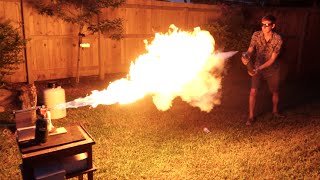 Liquid Nitrogen FreezeRay Vs Flamethrower [upl. by Schach9]