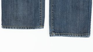 How to Hem Jeans While Keeping Original Hem [upl. by Trillby37]